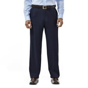 Men's Haggar® eCLo Stria Classic-Fit Flat-Front Dress Pants Color: Blue Size: 40X30