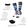 thumbnail image 6 of Lsque Sml Jeffy Printed Crew Socks Men's Women's LightWeight Thin Casual Calf Socks ,Knee High Socks,Cotton Socks, 6 of 9
