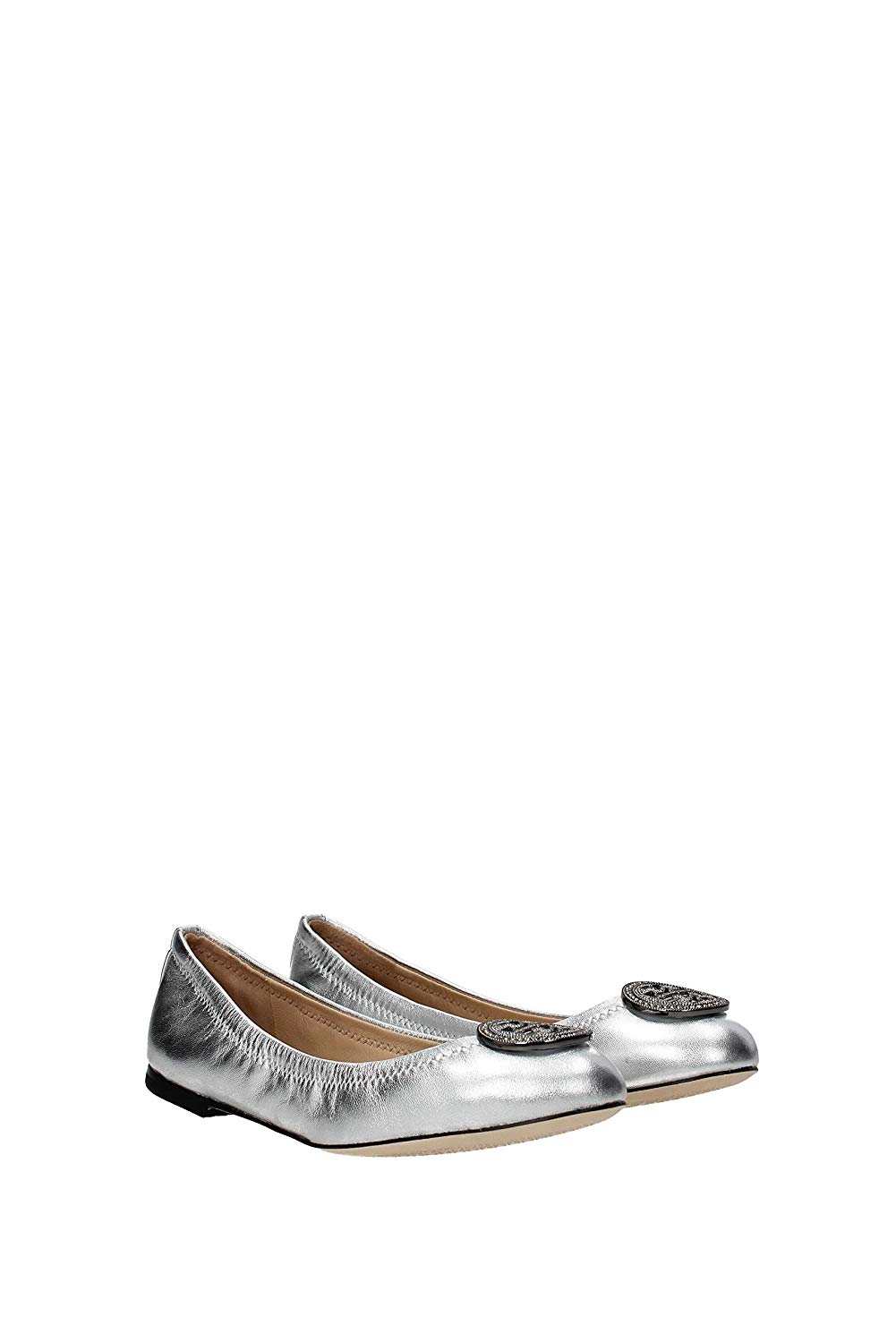  Liana Ballet Flat Shoes Silver, Silver