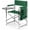 Hunter Green, variant on Sports Chair with Side Table and Armrest Caddy, Lightweight Aluminum Folding Outdoor Camping Chair for Adults, Portable Director Style Lawn Seating with Pockets & Carry Strap, (Black)