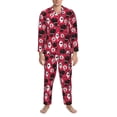 thumbnail image 3 of Hirioo Cute Dog for Men's Pajama Sets 2 Piece Pjs Men's Long-Sleeved Pajama Set Button Down Sleepwear,S-XXL-Large, 3 of 7