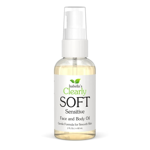 SOFT Natural Face and Body Oil for Women and Men | Skin Softening Oil, Aromatherapy, Pure After Shower Serum for Dry and Sensitive Skin | Made in USA (2 Oz)