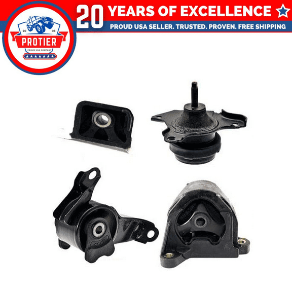 Fits 2003-2006 Honda Element 2.4L Engine Motor & Trans Mount w/Auto 4PCS : A6597, A4573, A4504, A4579