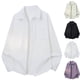 thumbnail image 5 of Mens Camisas de Manga Larga Casual Color Sólido Botón Abajo Camisa Chaqueta con Bolsillo, Blusa de Cuello de Giro para el Uso Diario, 5 of 5