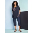 thumbnail image 2 of Roaman's Women's Plus Size American Graphic Swing Tee, 2 of 5