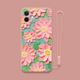 thumbnail image 2 of Funda para teléfono Zefei Wu flores pintura al óleo iphone12 verde matcha, 2 of 5