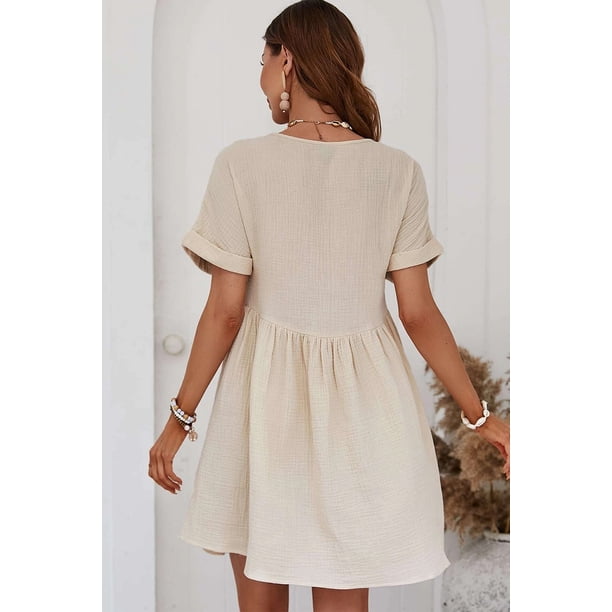 cotton gauze mini dress Cinched Mini Dress | Red Cotton Gauze | the lady & the sailor 1