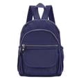 thumbnail image 3 of LAVA Mini Backpack Purse for Women, Lightweight Waterproof Nylon Travel Daypack (Navy Blue), 3 of 8