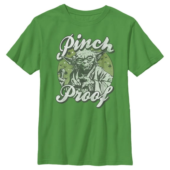 Boy's Star Wars Yoda St. Patrick's Day Pinch Proof  Graphic Tee Kelly Green X Large