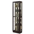 thumbnail image 6 of Slim Hardwood Side Entry Curio Cabinet in Cherry Brown by Pulaski Furniture, 6 of 7