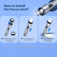 thumbnail image 5 of Rechargeable LED Flashlight,250,000 High Lumens, USB-C Fast Charging, 9 Light Modes, Zoomable Waterproof Flashlight for Camping, Hiking, Emergency Use, 5 of 12
