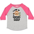 thumbnail image 3 of Inktastic Monkey I Love Hanging out with My Daddy Boys or Girls Toddler T-Shirt, 3 of 5