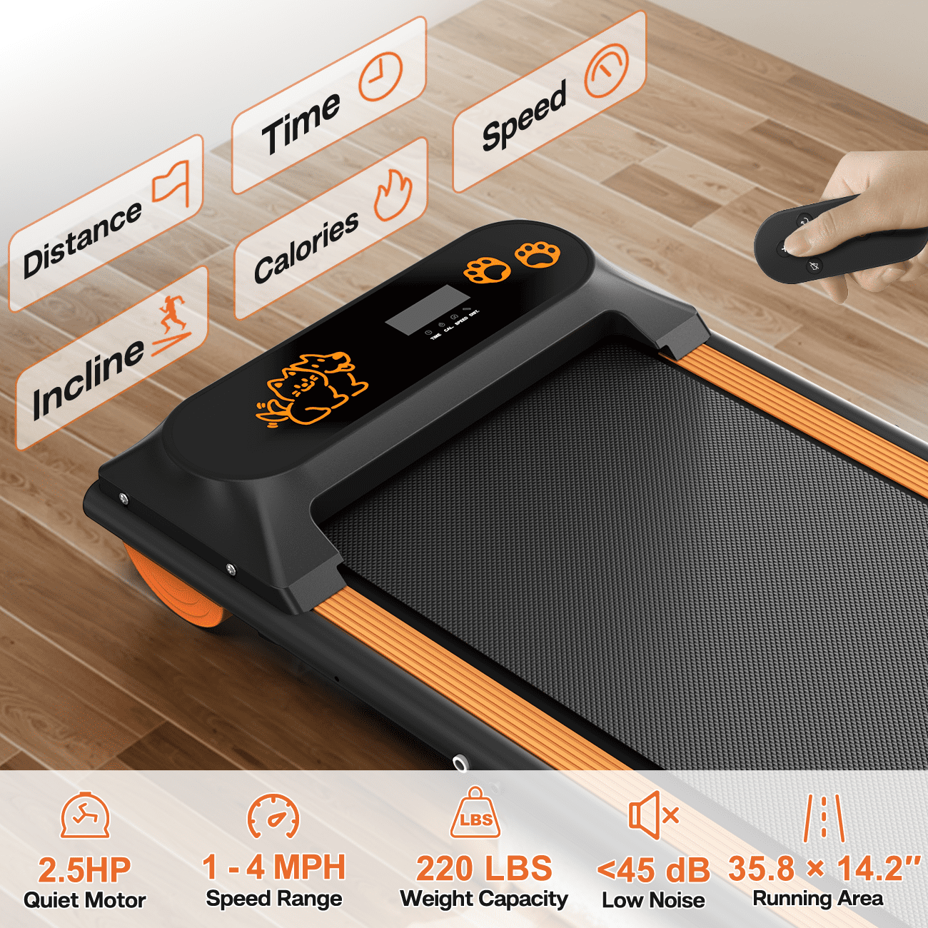 FYC Pet Dog Treadmill Portable Exercise Treadmill Running Machine for Small and Medium Dog Breeds