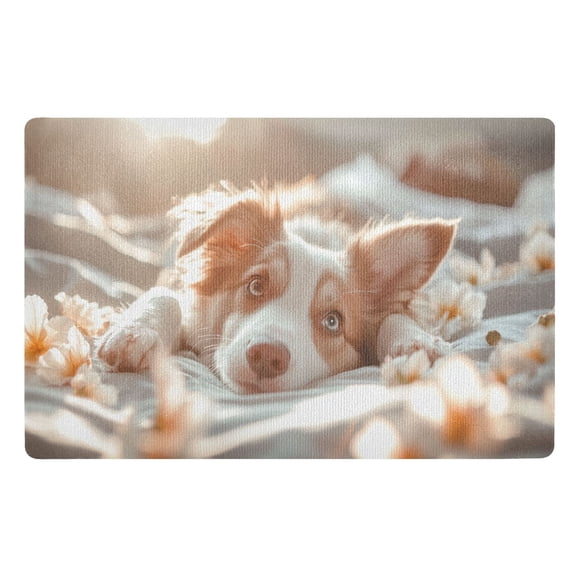 BZSMCE Floor Mats 32x20in Dusk Dog Creativity Doormats