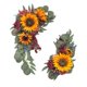 thumbnail image 3 of Arreglo floral con rosas falsas y flores artificiales para coche de boda. Opción 5H, 3 of 9