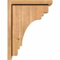 thumbnail image 3 of 7 1/2"W x 12"D x 16"H Pescadero Smooth Corbel w/Backplate, Western Red Cedar, 3 of 9