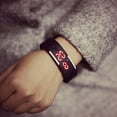 thumbnail image 6 of Flmtop 2Pcs Unisex Fashion Silicone Red LED Sports Bracelet Touch Digital Wrist Watch, 6 of 8