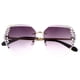 thumbnail image 1 of Rimless Sunglasses For Women With UV Protection In Grey Color For Outdoor Activities In 1Set, 1 of 3