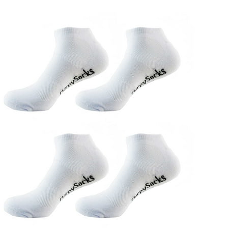 

Women s Extra Large Rayon from Bamboo Fiber Sports Superior Wicking Athletic Ankle Socks - White - 4prs Size 10-13