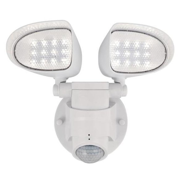 Westinghouse 6364200 18W 2 Light LED Security Light Wall Fixture with Motion Sensor & Acrylic Lens - White