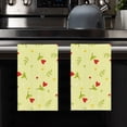 thumbnail image 4 of Eveokoki 2 Pcs Flower Spring Kitchen Towels Flowers And Leaves Kitchen Dish Towels Kitchen Dish Cloths Fast Drying Kitchen Decor for Home Cooking Baking, 16 x 24 Inch, 4 of 5