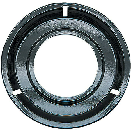 Range Kleen 1-Piece Drip Pan, Style G fits Round Burner Gas Ranges Caloric/Electrolux/Frigidaire/KitchenAid, Black