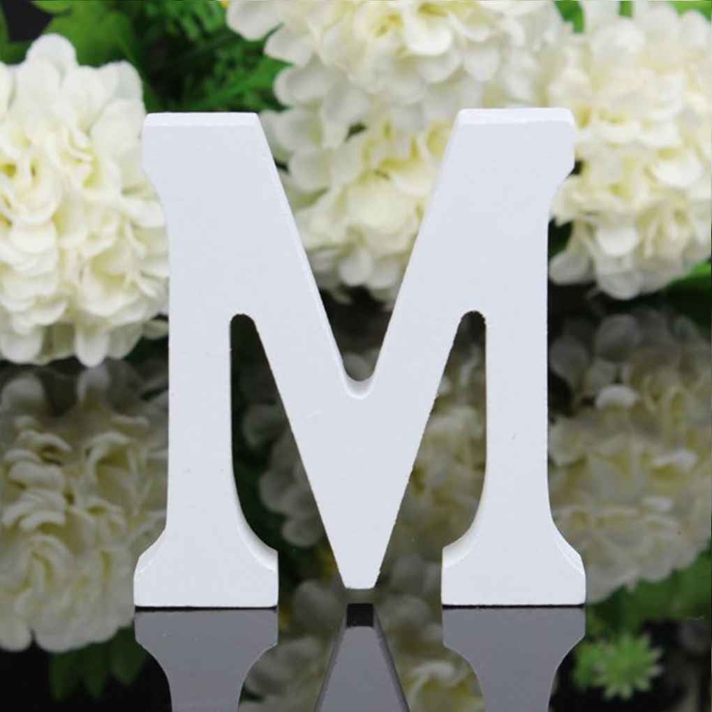 26 Large Wooden Letters Alphabet Wall Hanging Wedding Party Home Shop Decoration 
