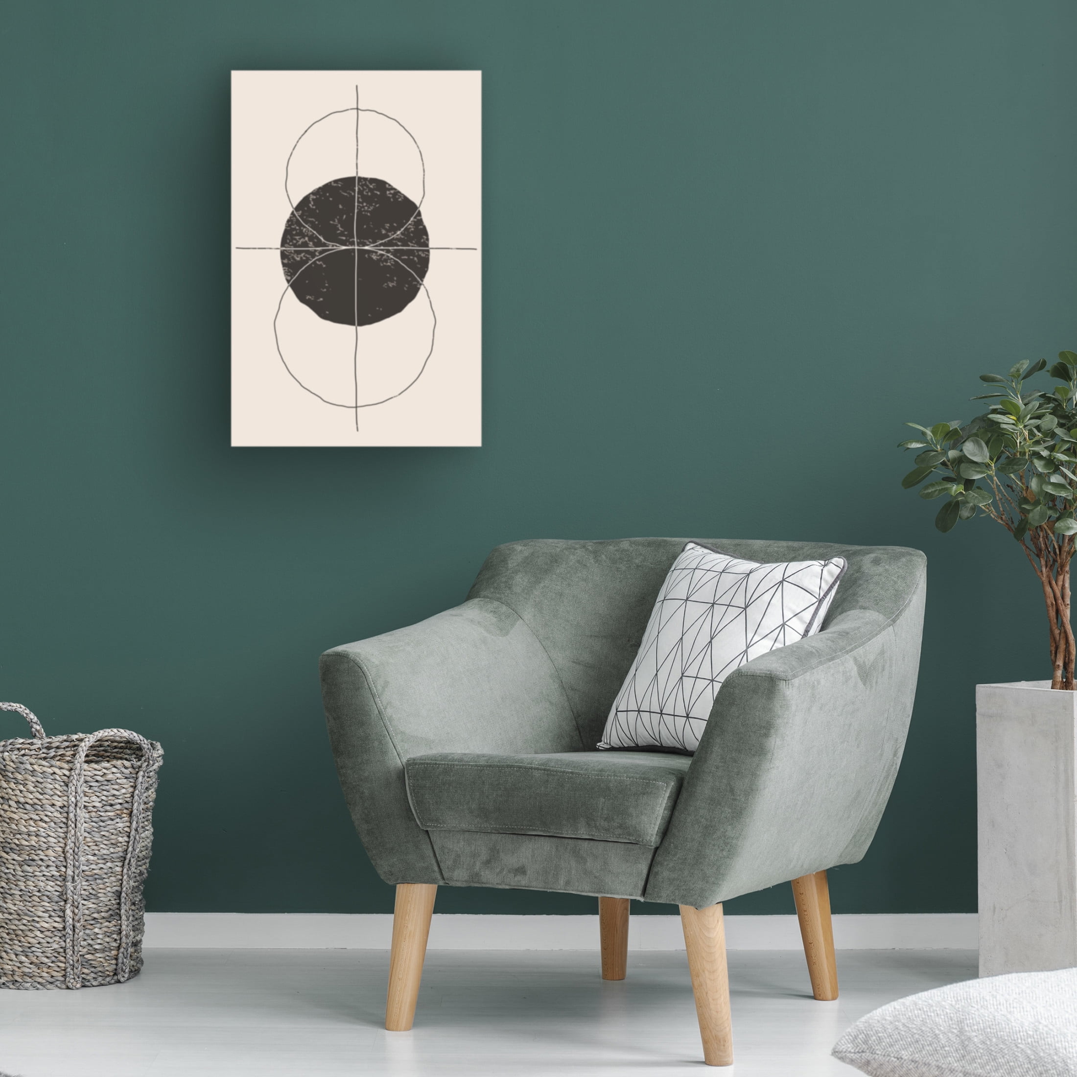Trademark Fine Art jay stanley Minimal Geometric Shapes 4 Canvas Wall Art