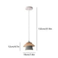 thumbnail image 3 of Vacemry Under $5 Warm White Pendant Light Iron Build, Hanging Lamp for Bedside Reading, Dimmable Cord Lighting for Room, Modern Ceiling Fixture for Hallway Entrance, 3 of 7