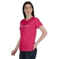 thumbnail image 4 of Inkmeso Vaccinated Pro Vaccine Crew Neck Tee Shirt Cotton T-shirt For Womens, 4 of 9