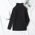thumbnail image 4 of Scyoekwg Toddler Boys Girls Knit Turtleneck Sweater Fall Winter Warm Sweater Soft Solid Color Long Sleeve Pullover Sweater (Black,12-18 Months), 4 of 4
