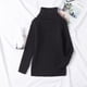 thumbnail image 2 of Suéter De Cuello Alto Para Niños Pequeños Suéter De Punto Para Bebés Suéter Suave Sólido Cálido Suéter De Ganchillo Negro Odeerbi LM103-732, 2 of 4
