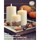 thumbnail image 3 of Juego de 3 Velas de Pilar LED Sin Llama Gmnee de 3"x4" con Control Remoto, 3 of 9