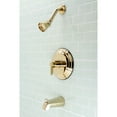 thumbnail image 2 of Kingston Brass KB3632NDL NuvoFusion Single-Handle Tub and Shower Faucet, Polished Brass, 2 of 3