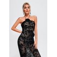 thumbnail image 3 of Vestido Vallea Floral Halter Maxi para mujer, 3 of 6