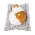thumbnail image 1 of Furry Baby Calico Cat Figurine,Sleeping Plush Cat Decoration With Sound For  Car Decorative, 1 of 8