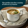 thumbnail image 3 of Libbey Austin 17.5 ounce Large Porcelain Coffee Mug, Set of 4, Basalt Blue, 3 of 6