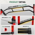 thumbnail image 4 of 1200 LBS Red Power Rack, 14.0 SQ.FT Footprint, 14 Hole Adjustable Multi-Functional Squat Rack with Pull-Up Bar and J-Hooks for Home Gym, 4 of 7