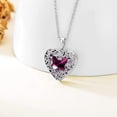 thumbnail image 5 of CACA LADY Heart Locket Necklace That Holds Pictures Sterling Silver Butterfly Locket Personalized Custom Photo Pendant Necklace Jewelry Birthday Gifts for Women Girlfriend, Base, base,, 5 of 6