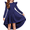 Navy Blue, variant on Arshiner Girls Dresses Ruffle Long Sleeve High Low Flowy Swing Casual Party Dresses with Pockets