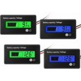 thumbnail image 1 of Medidor de batería de CC de 12 V, 24 V, 36 V, 48 V y 72 V con alarma, capacidad de batería, 4 unidades, 1 of 4