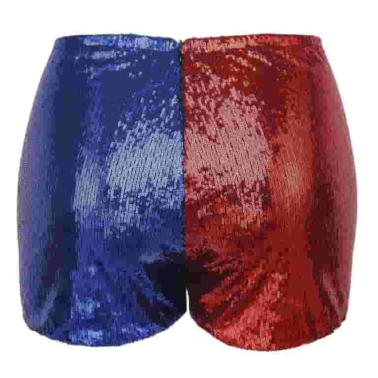 Red and Blue Hotpants (Harley Quinn) Adult size Red and Blue Hotpants (Harley Quinn) Adult size