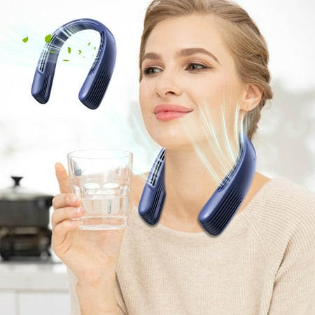 

Fanshiluo Bladeless Neck Fans Portable Fans Strong Wind No Hair Twisting Short Charging Long Use Time