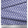 thumbnail image 2 of Soimoi Silk Fabric Flower Artistic Decor Fabric Printed Yard 42 Inch Wide, 2 of 3