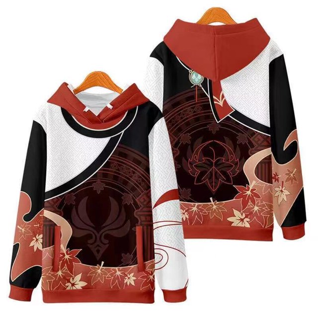 Genshin Impacto Suéter Sudadera con capucha para hombre y mujer, traje de Cosplay de kaedehar Kazuha Genshin Impacto, camiseta de Kazuha, pantalones cortos, capa de Kimono