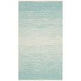thumbnail image 4 of SAFAVIEH Montauk Vaughn Geometric Cotton Runner Rug, Turquoise/Ivory, 2'3" x 8', 4 of 8