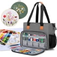 thumbnail image 1 of Embroidery Project Bag  Embroidery Kits Storage Tote (Bag Only)  Purple, 1 of 8