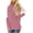 Pink, variant on Womens Fall Raglan Tunic T-Shirts Trendy Striped Long Sleeve Crew Neck Casual Loose Fit Pullover Tops Blouse