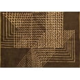 thumbnail image 1 of Ahgly Company Indoor Rectangle Abstract Orange Modern Area Rugs, 7' x 9', 1 of 4