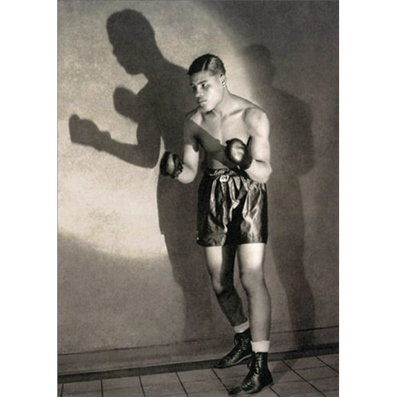 Avanti Press Joe Louis Vintage Photo America Collection Tri Fold Birthday Card